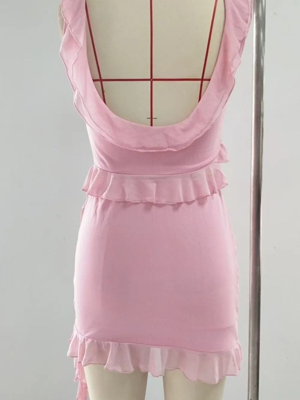 Ruffled Scoop Neck Tank and Skirt Set, image 8