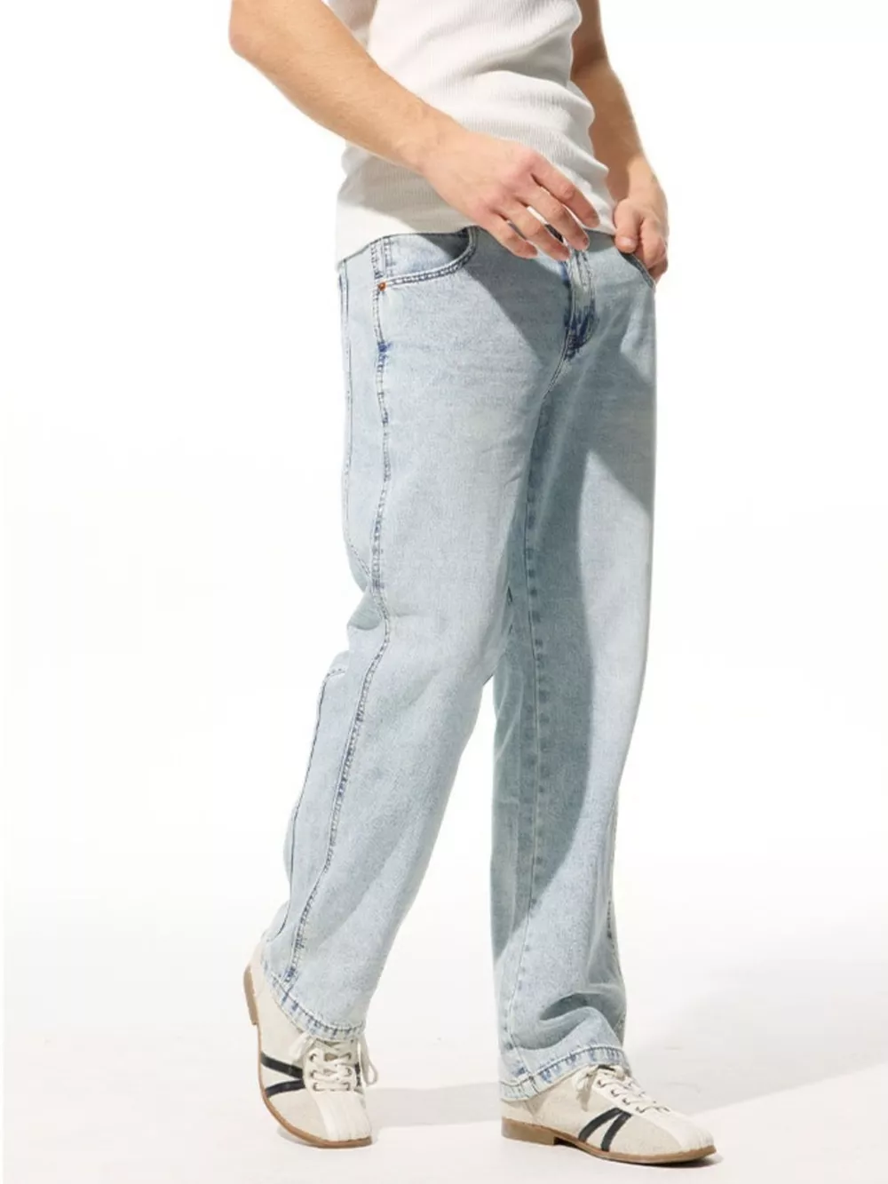Men's Wide Leg Jeans, image 4