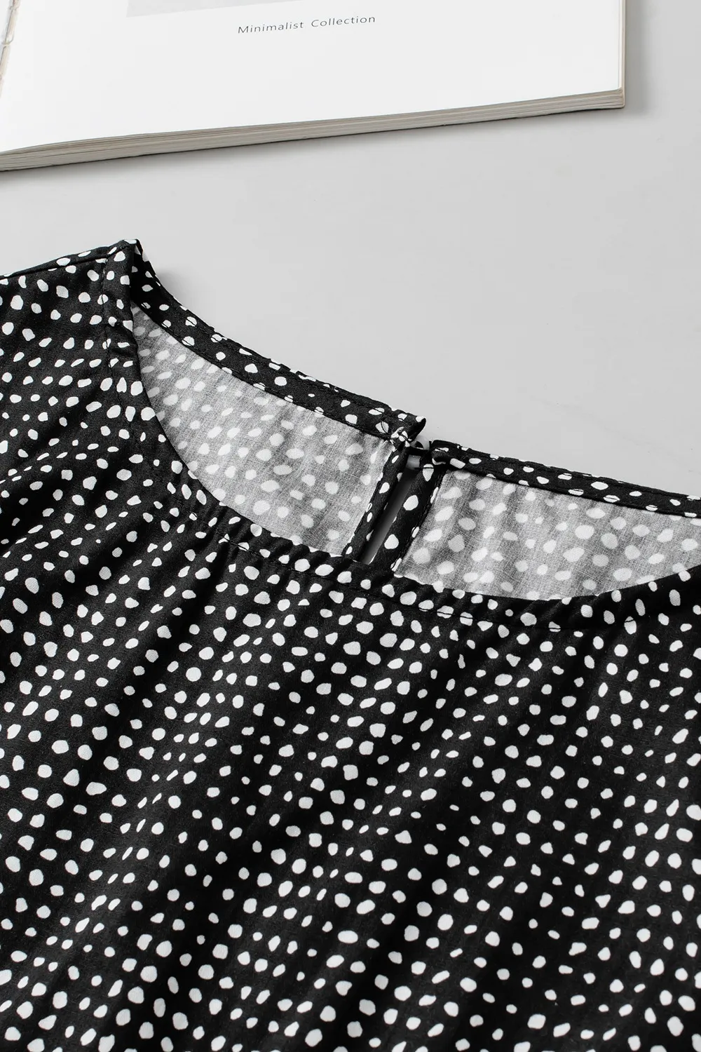 Printed Short Puff Sleeve Blouse, image 9