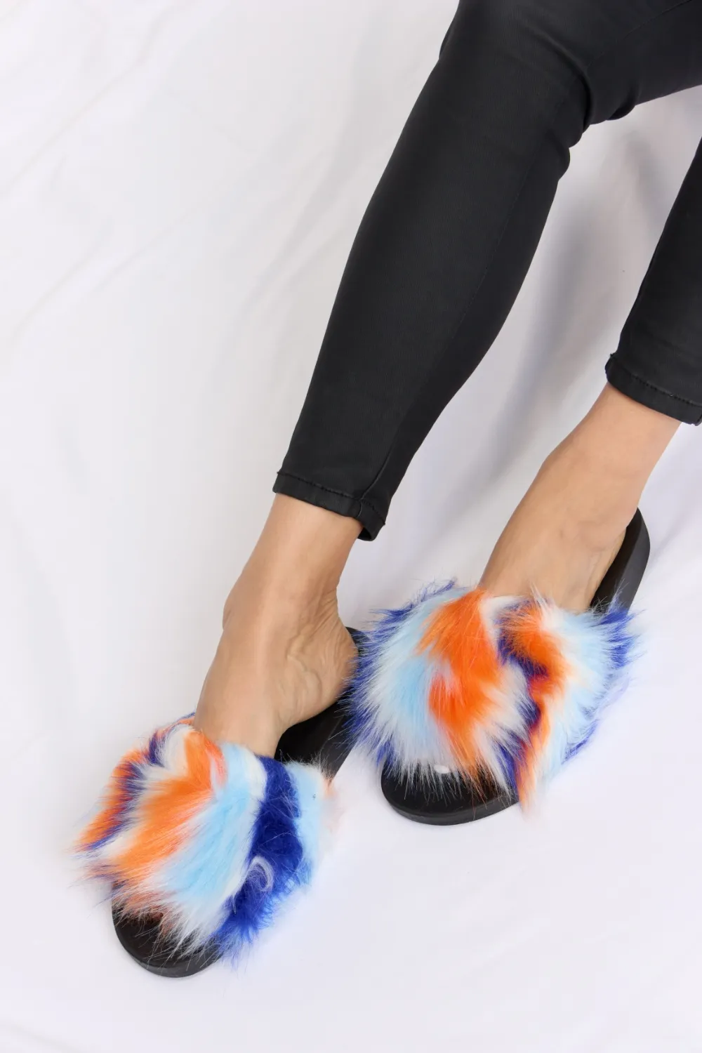 Plush Open-Toe Sandals, image 5