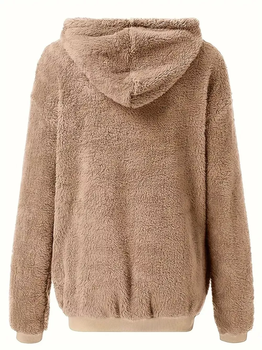 Fleece Zip-Up Drawstring Outerwear, image 6