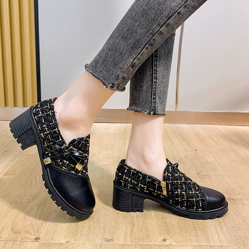 Round Toe Block Heels Boots, image 3
