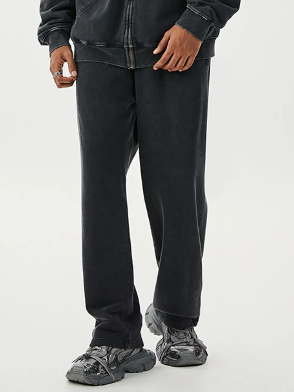 Men's Washed Relaxed Fit Sweatpants, image 13