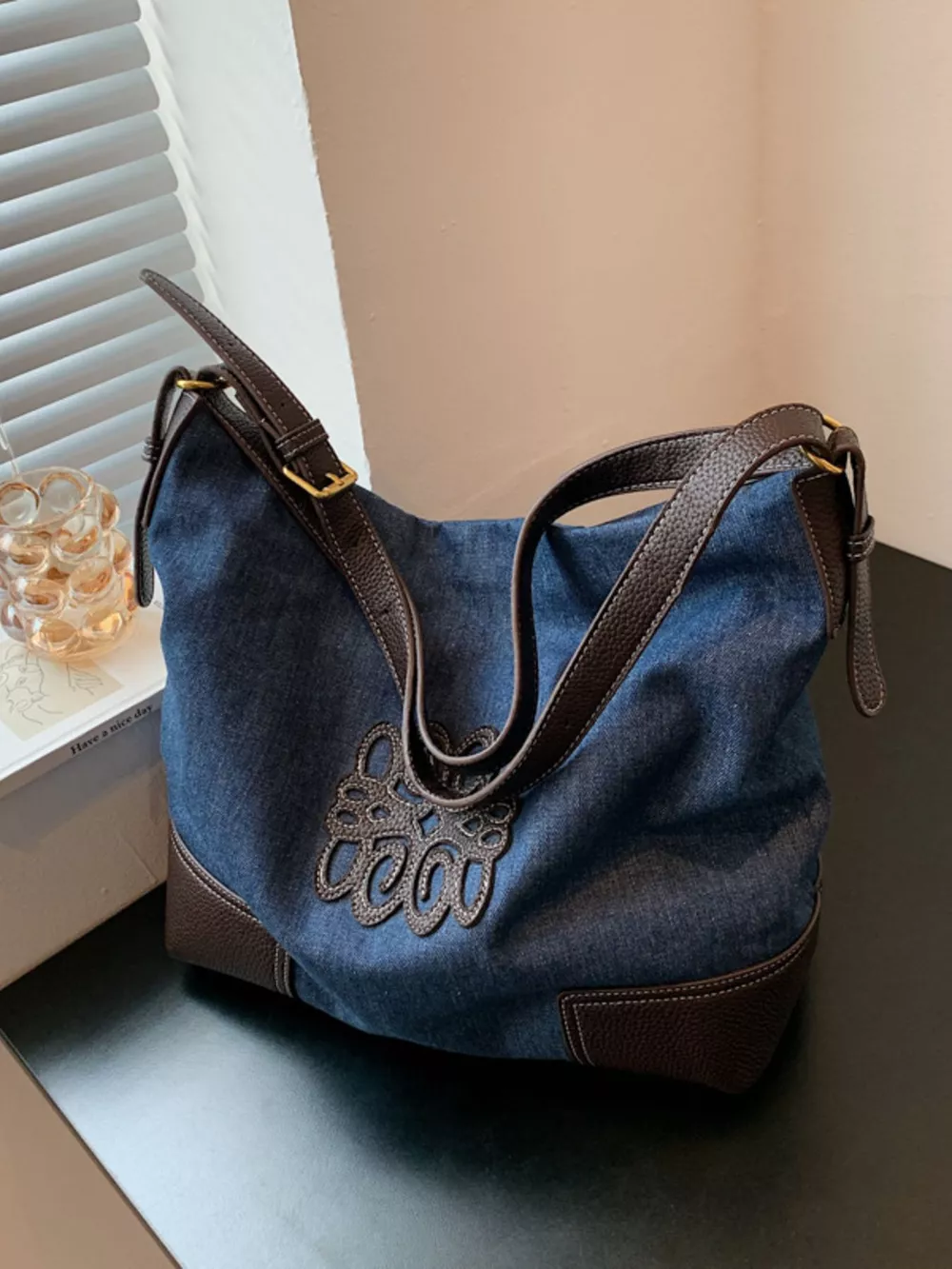 Embroidered Canvas Tote Bag, image 14