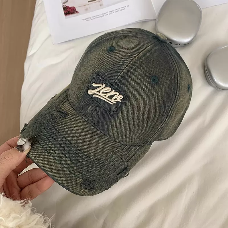 Distressed Washed Cotton Baseball Cap, image 7