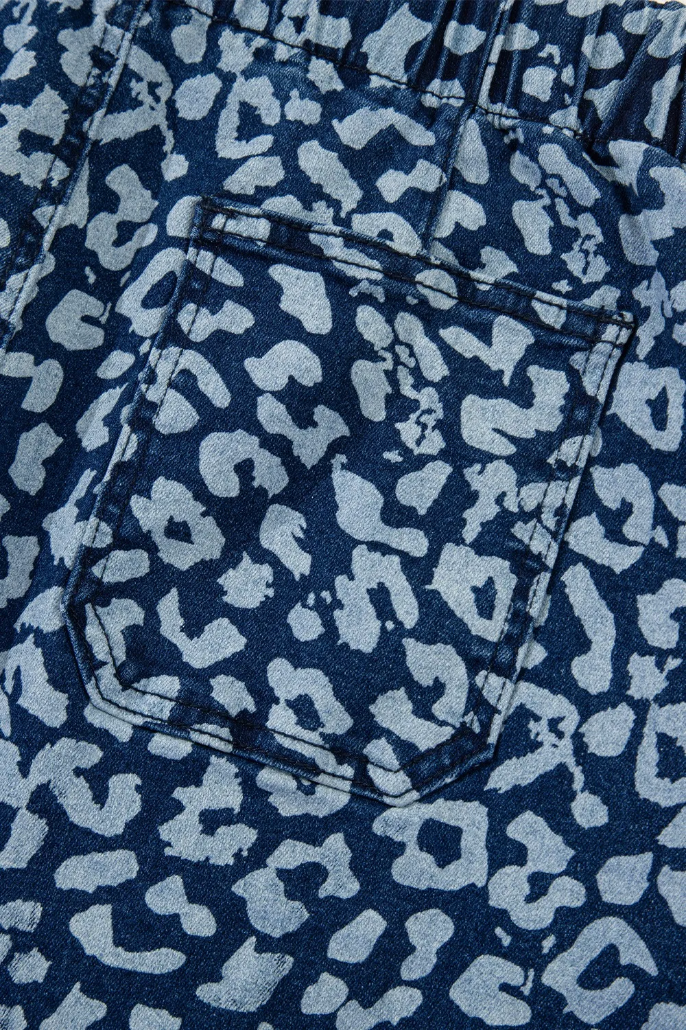 Leopard Print Wide Leg Jeans, image 9