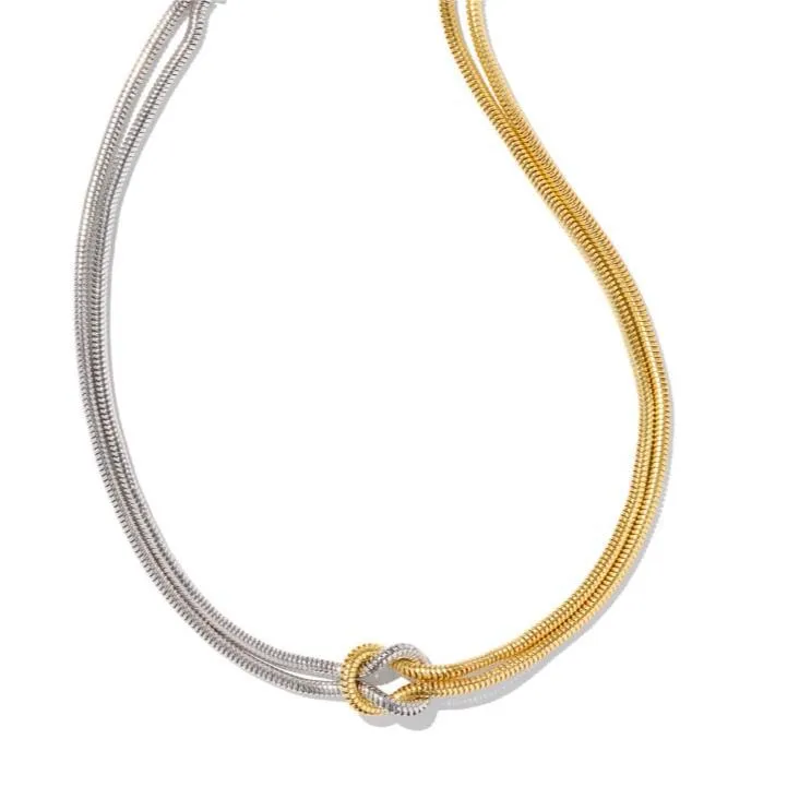 Titanium Steel Knotted Necklace, image 2
