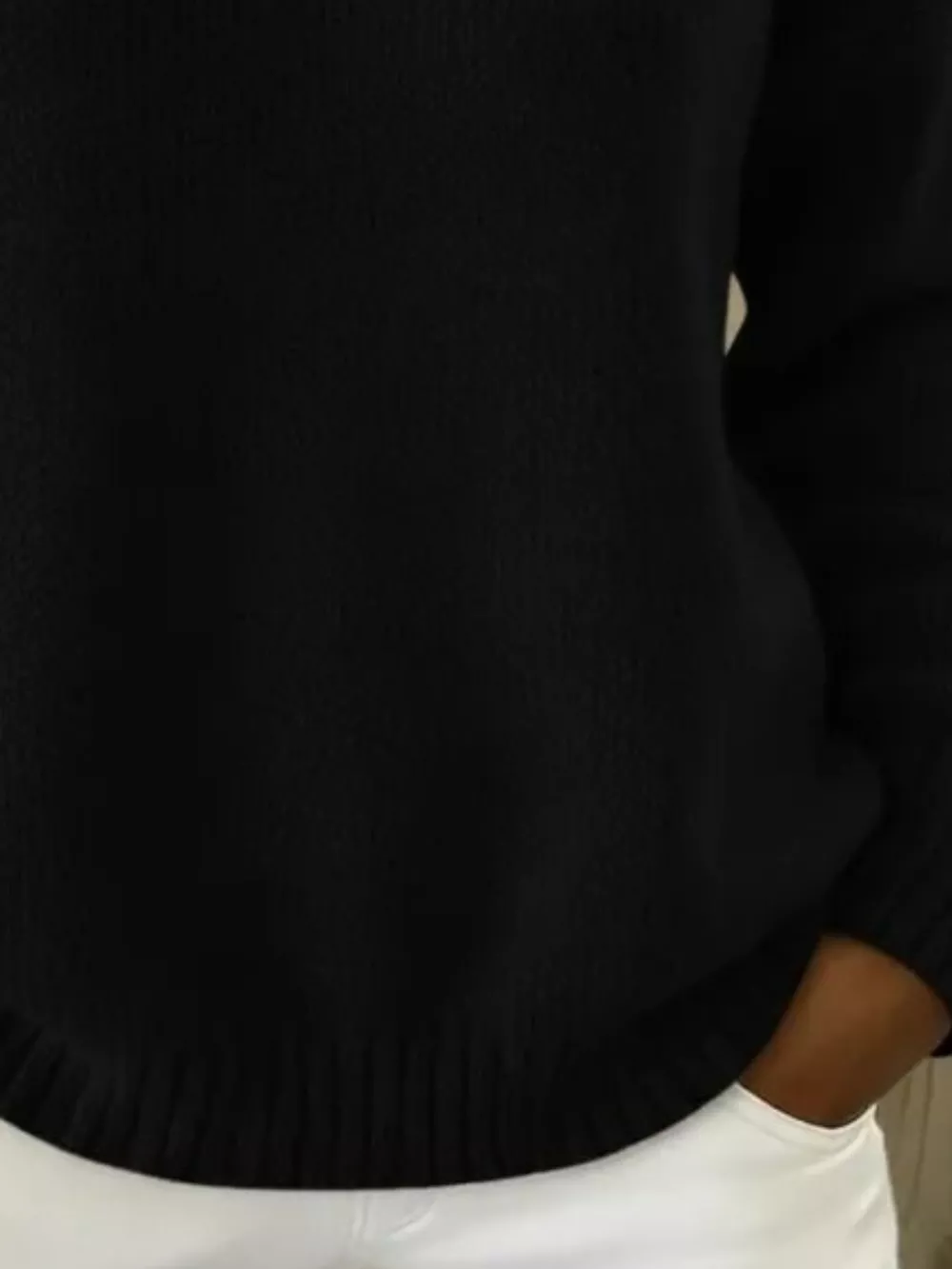 Full Size Button Detail Dropped Shoulder Sweater Plus Size, image 24