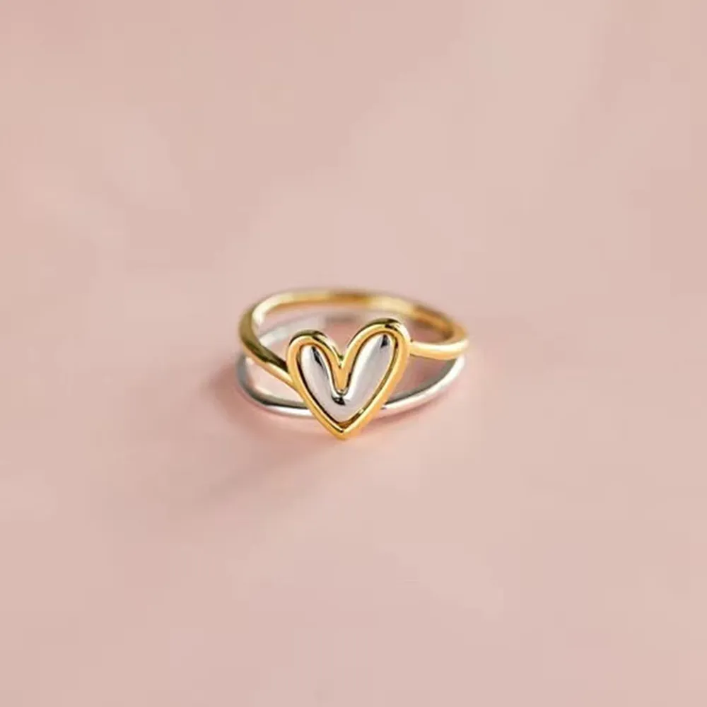 Heart Shape Irregular 925 Sterling Silver Ring, image 7