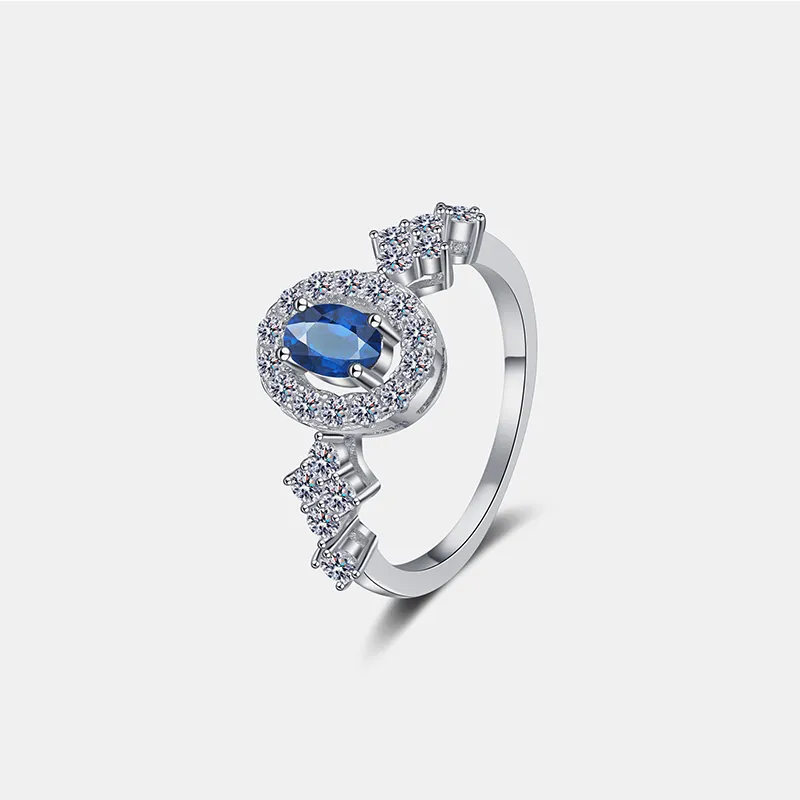 925 Sterling Silver Moissanite Ring, image 5