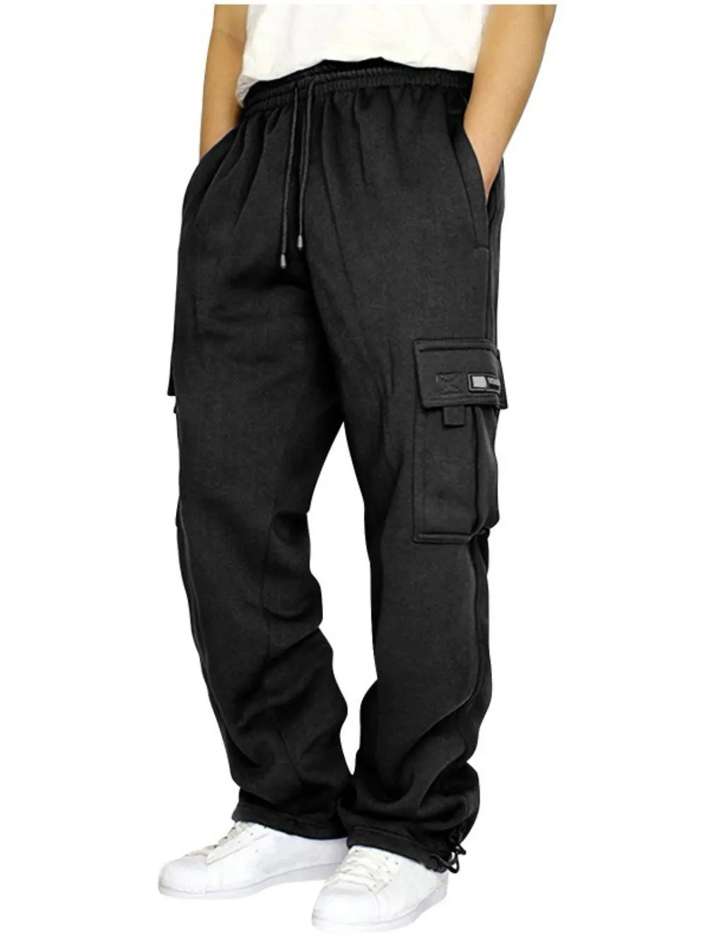 Men's Full Size Drawstring Pants Plus Size