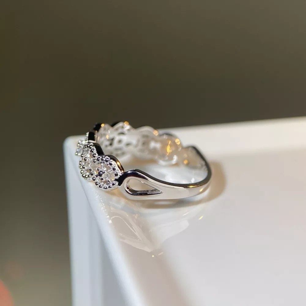 925 Sterling Silver Zircon Band Ring, image 7