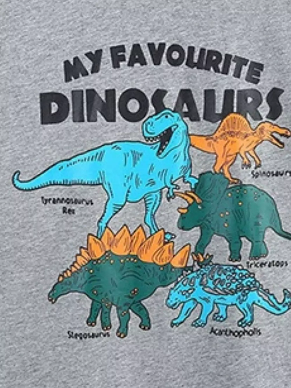 Children's Dinosaur Graphic Round Neck Tee, image 5