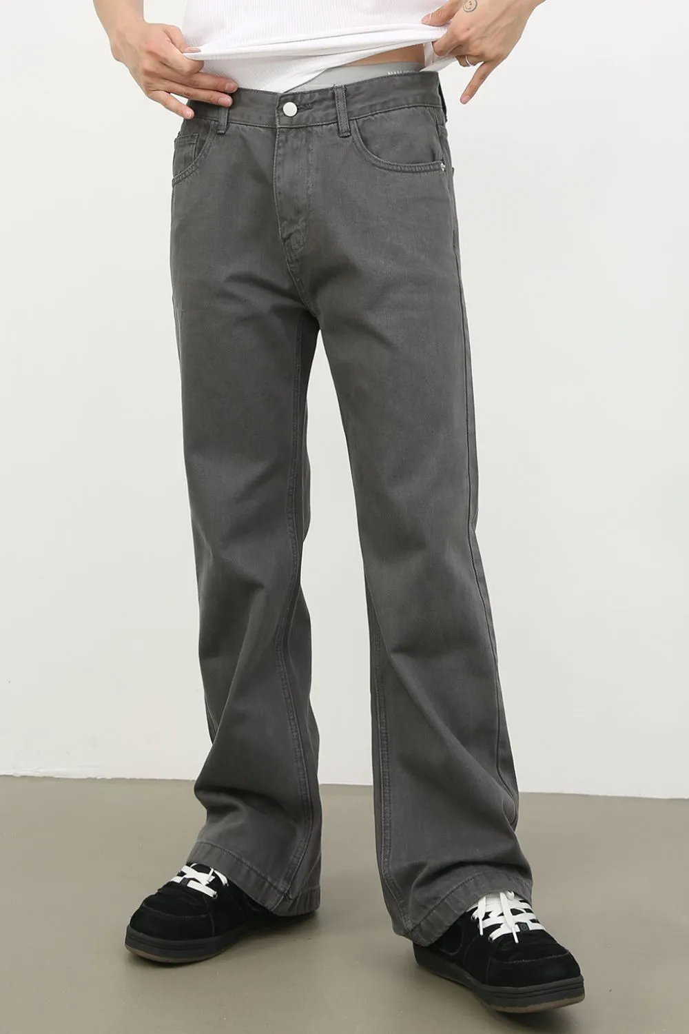 Men's Mid Rise Jeans with Pockets