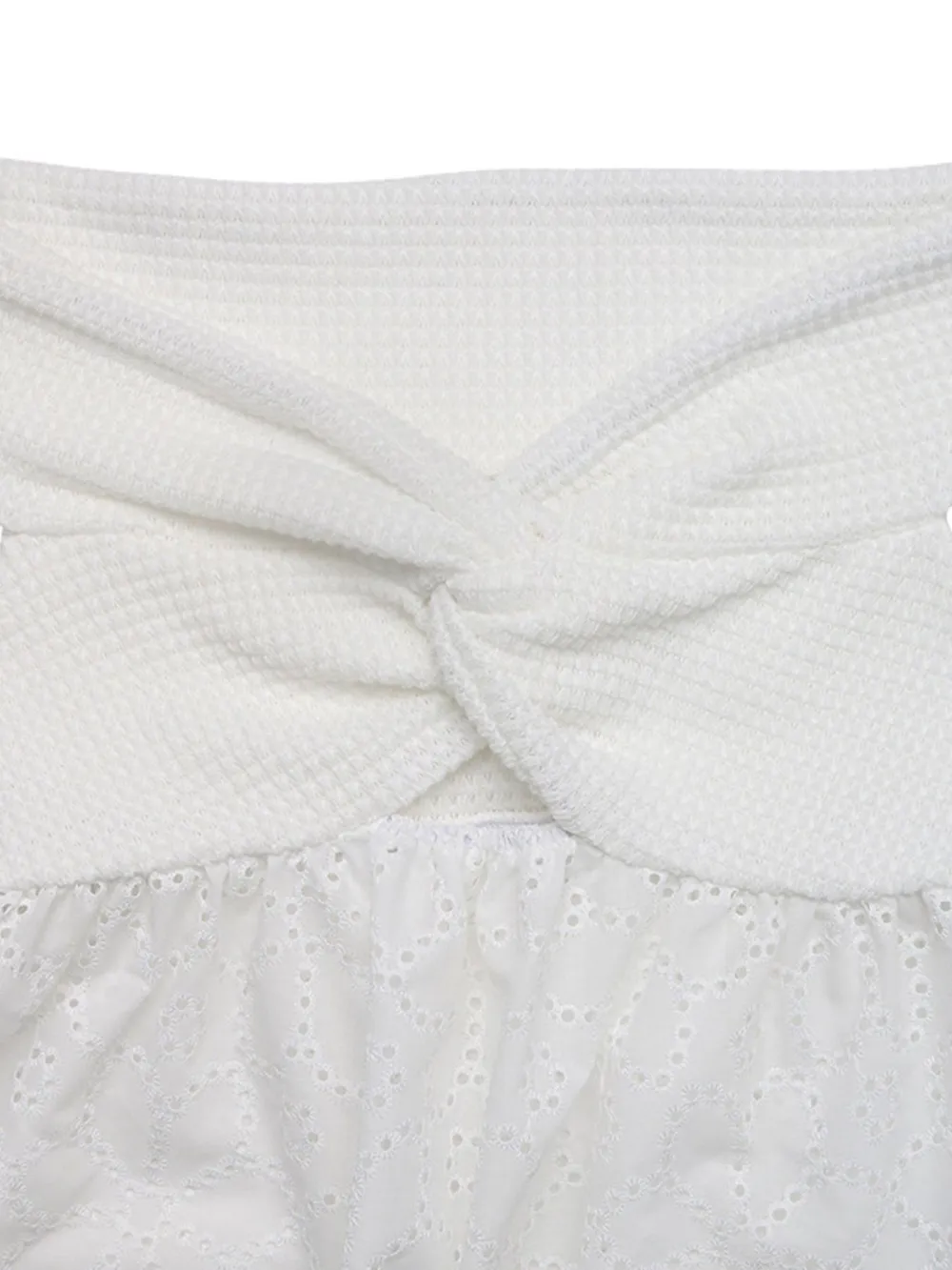 Eyelet Cutout Off-Shoulder Blouse, image 5