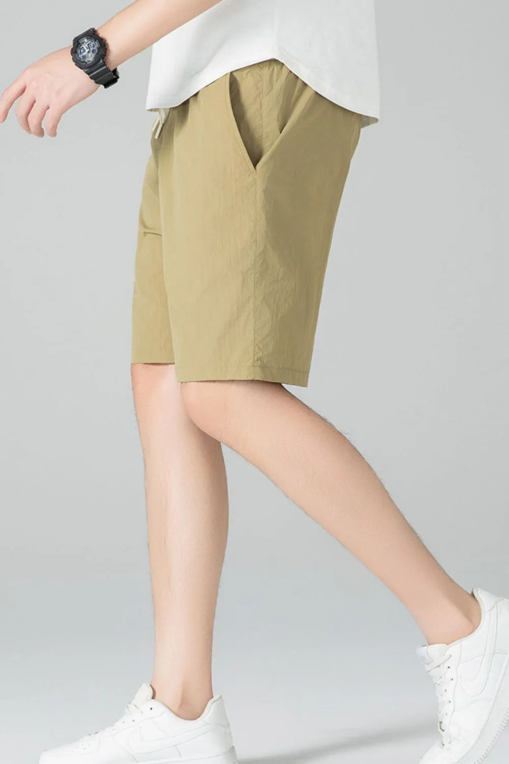 Men's Plus Size Casual Drawstring Shorts, image 4
