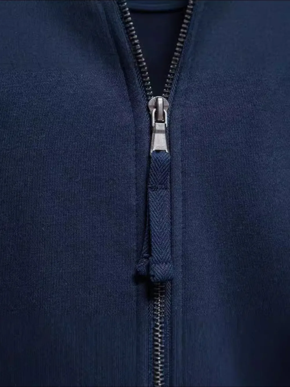 Men's Zip Up Long Sleeve Sweatshirt, image 5