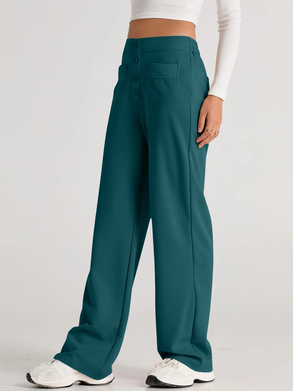 High Waist Wide Leg Pants, image 9