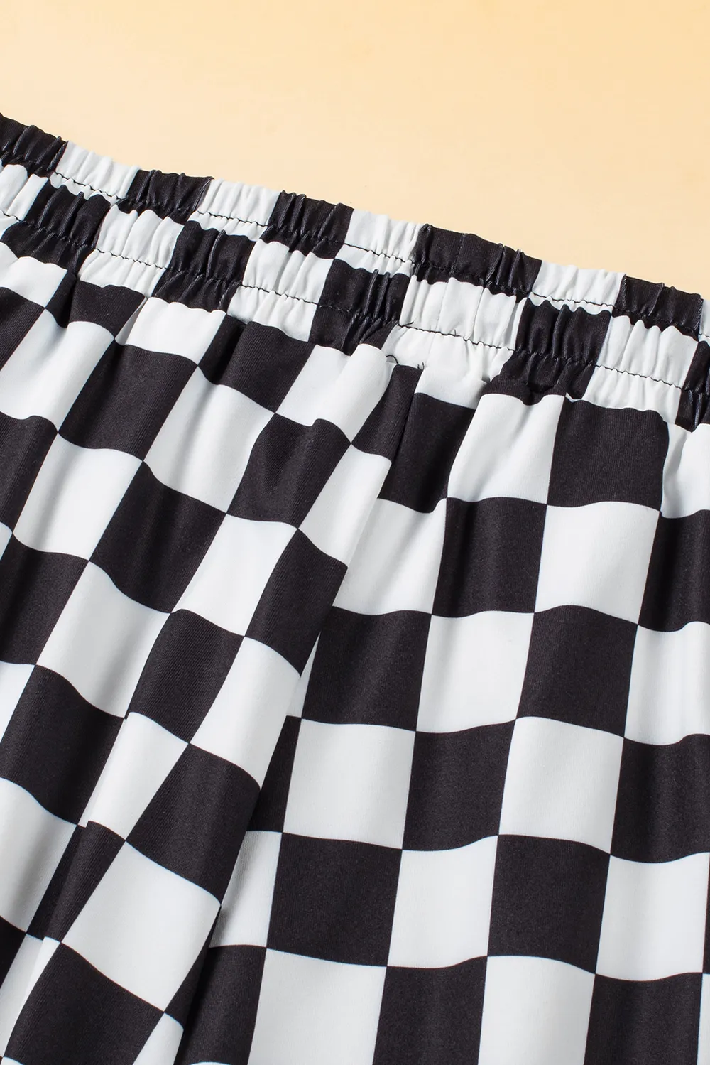 Drawstring Checkered Shorts with Pockets, image 10