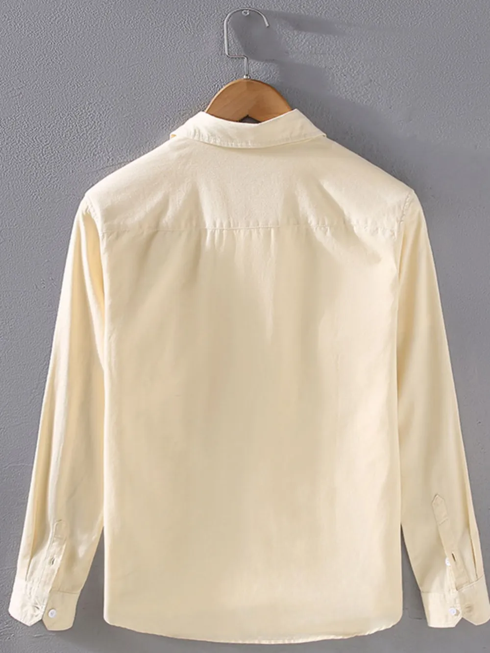 Men's Plus Size Button Up Long Sleeve Shirt, image 2