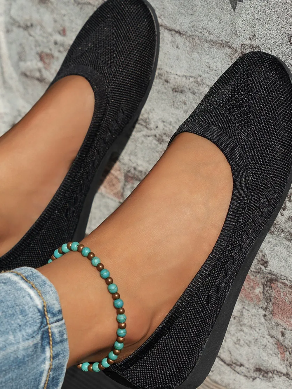 Round Toe Flat Slip-Ons, image 2