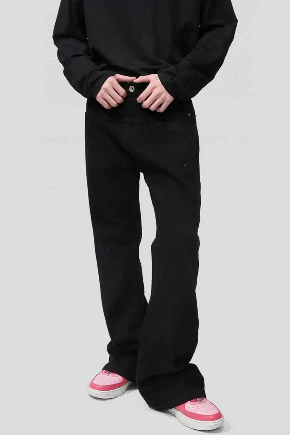 Mid Rise Jeans with Pockets, image 3