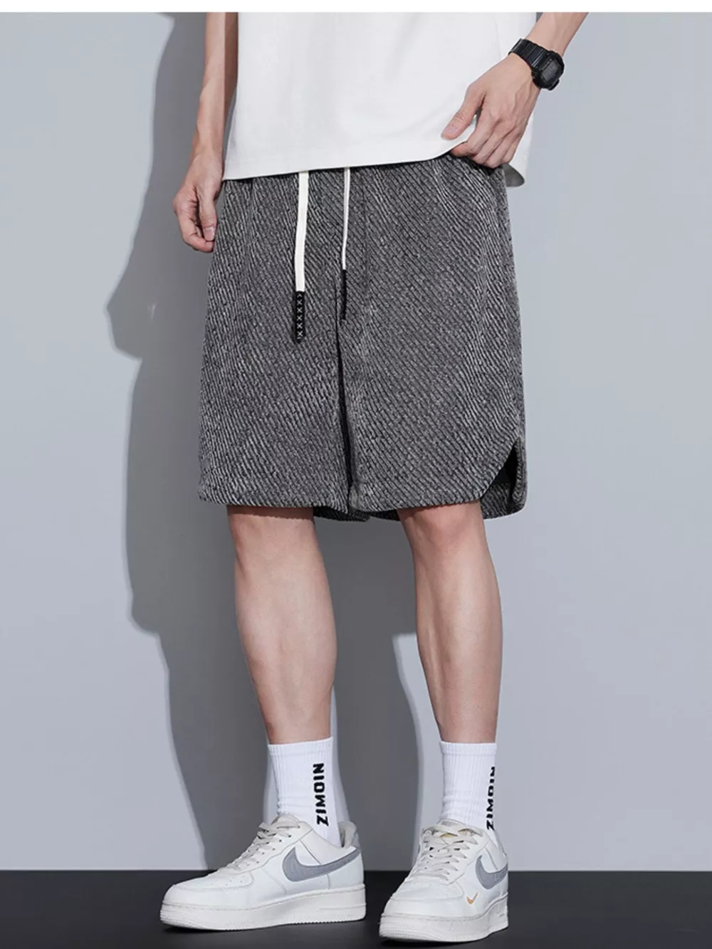 Men's Plus Size Drawstring Loose Fit Shorts, image 11