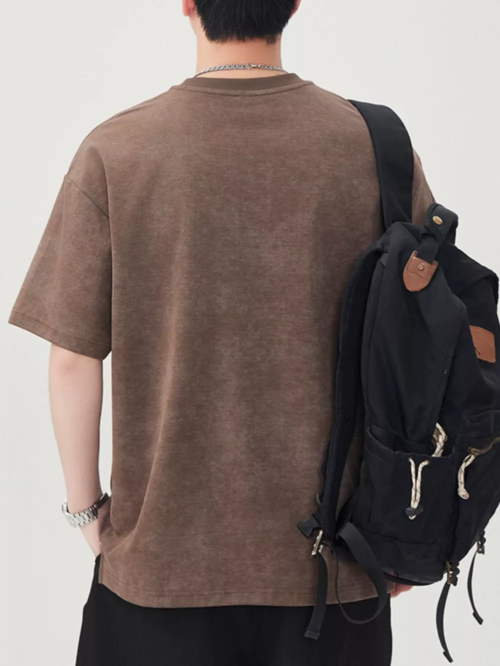 Men's Round Neck Short Sleeve T-Shirt, image 6