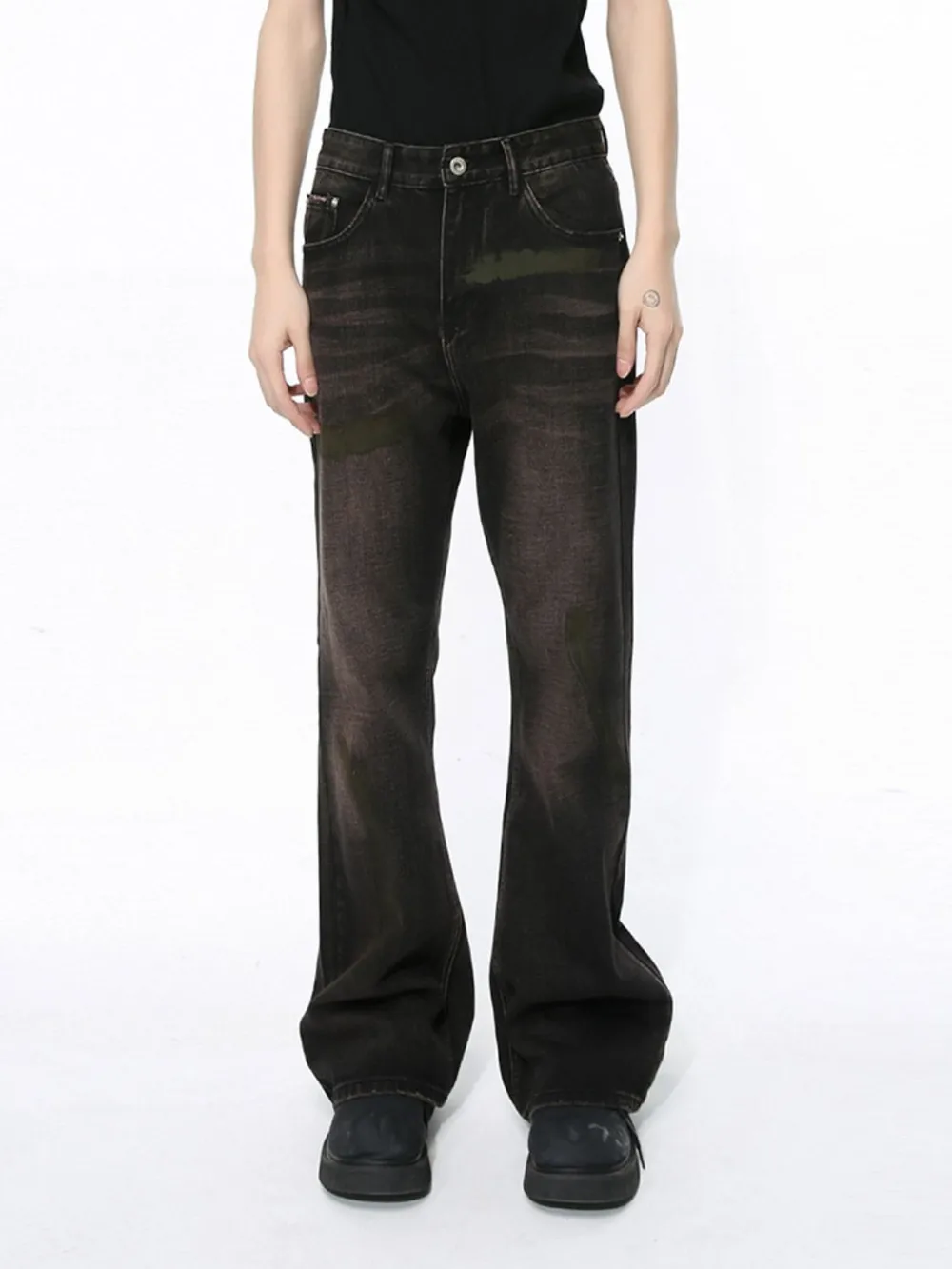 Men's Clean Fit Bootcut Jeans with Pockets, image 4