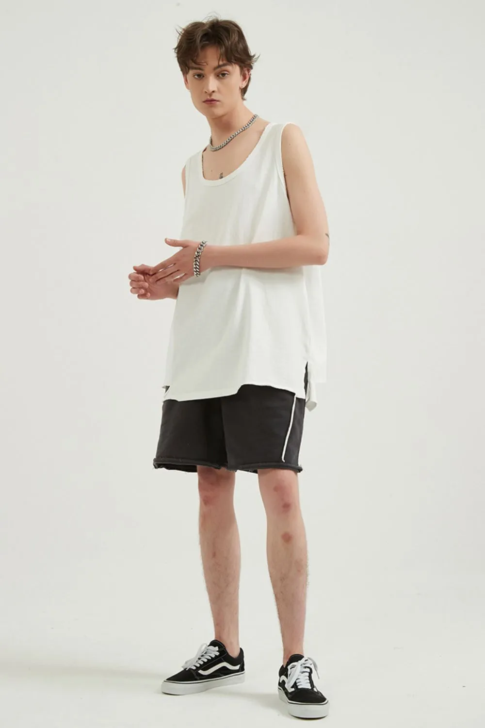Men's Round Neck Wide Strap Tank, image 8