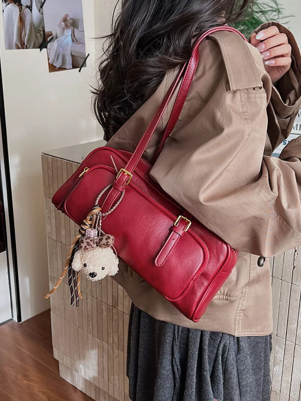 PU Leather Shoulder Bag, image 6