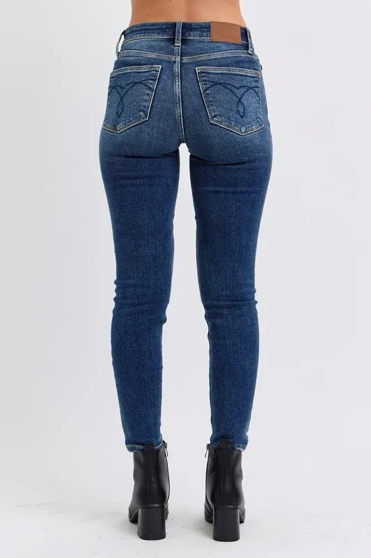 Full Size Run Mid-Rise Waist Skinny Jeans with Thermal Lining, image 8