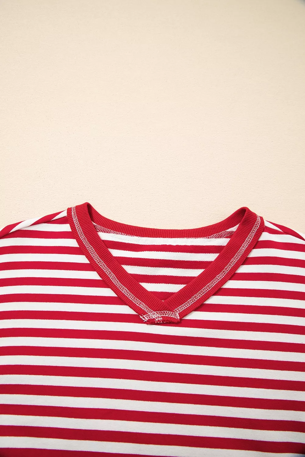 Striped Long Sleeve Casual Sweatshirt, image 8