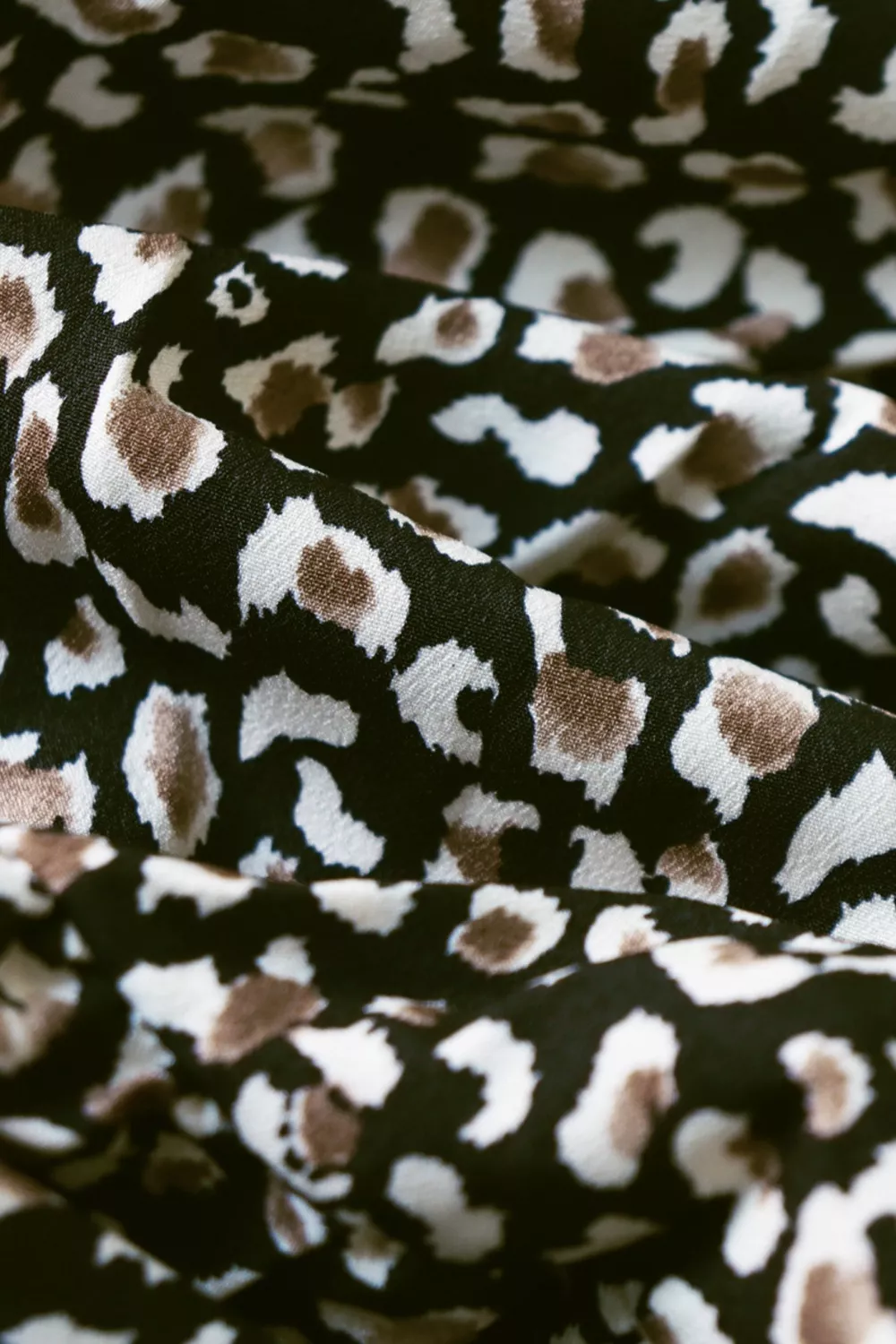 Leopard Notched Balloon Sleeve Dress, image 12