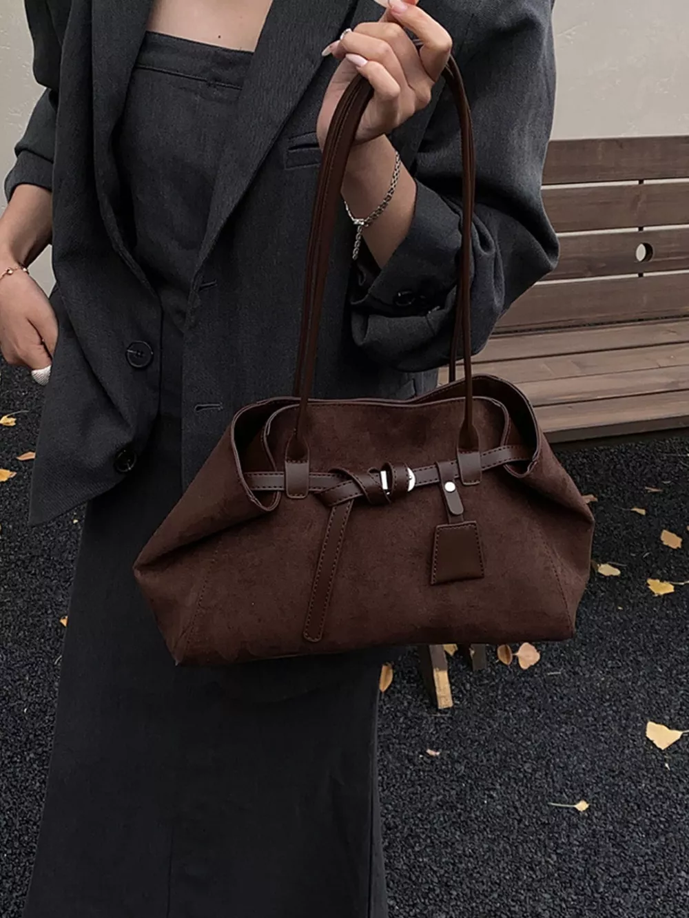 Buckle Detail Shoulder Bag, image 11