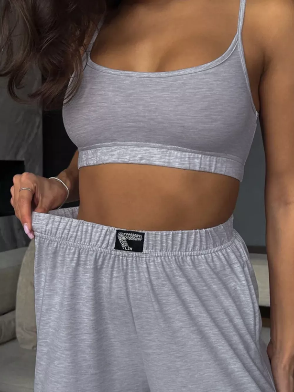 Scoop Neck Cami and Pants Set, image 7