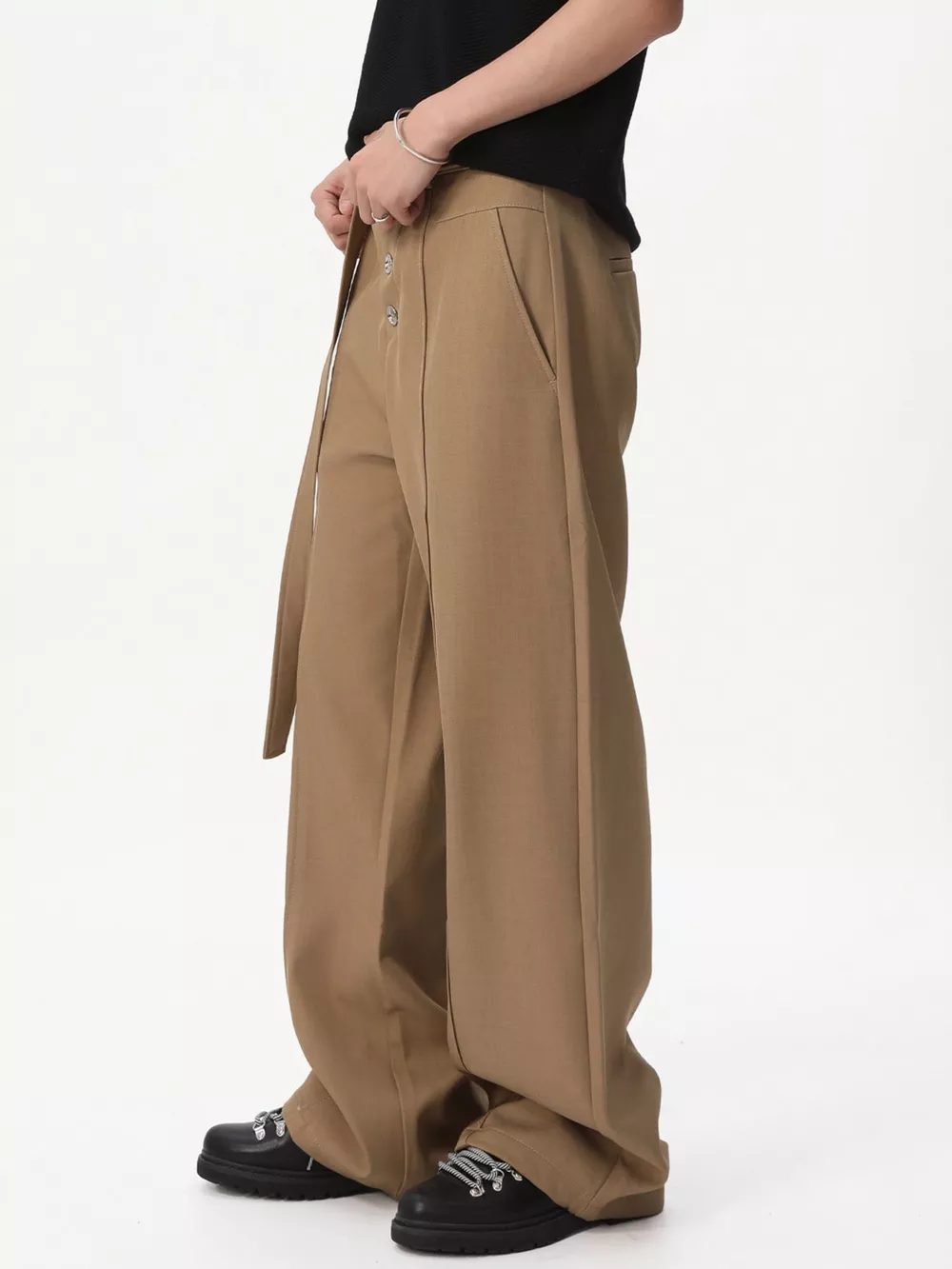 Men's High-Waisted Wide-Leg Pants, image 11
