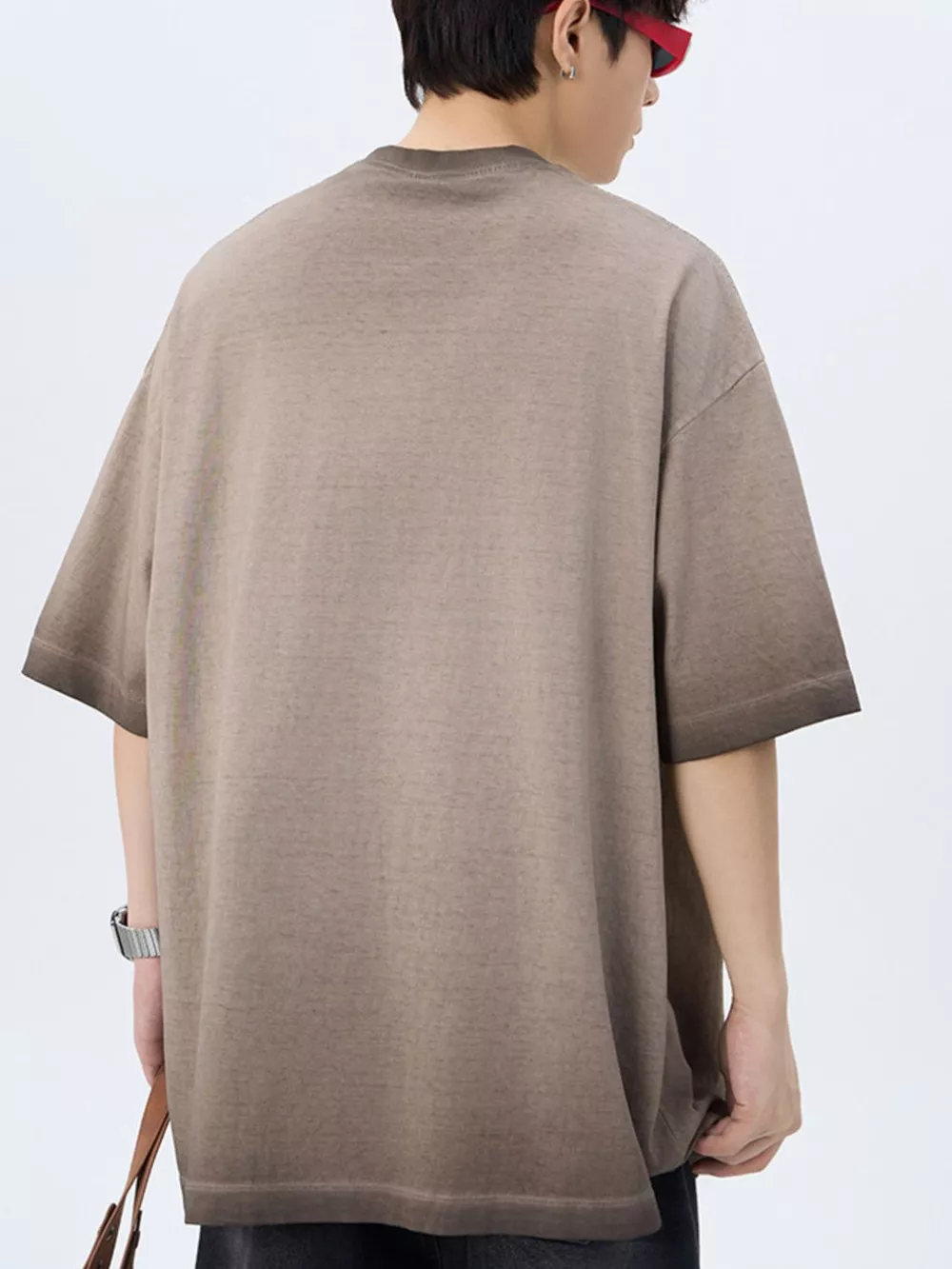 Men's Plus Size Round Neck Short Sleeve T-Shirt, image 5