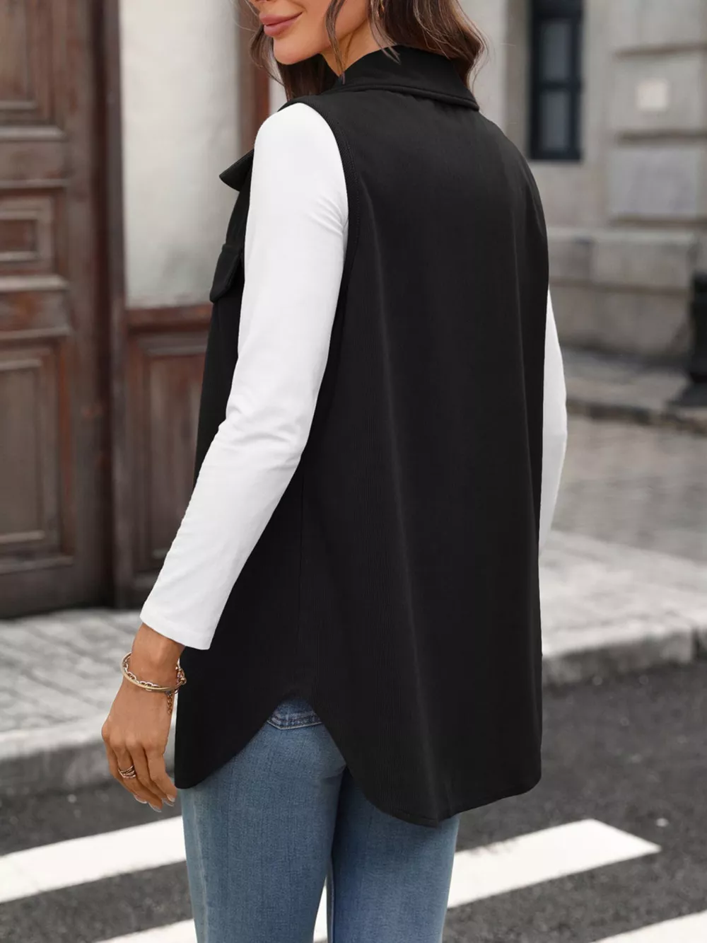 Button-Down Utility Vest Coat, image 14
