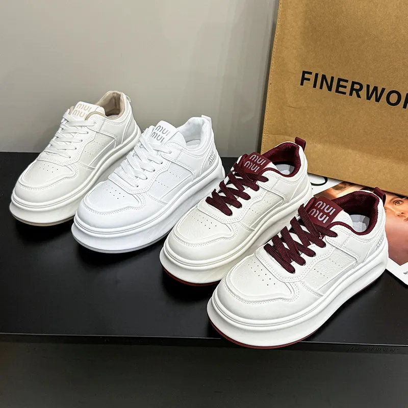 Round Toe Platform Sneakers, image 2