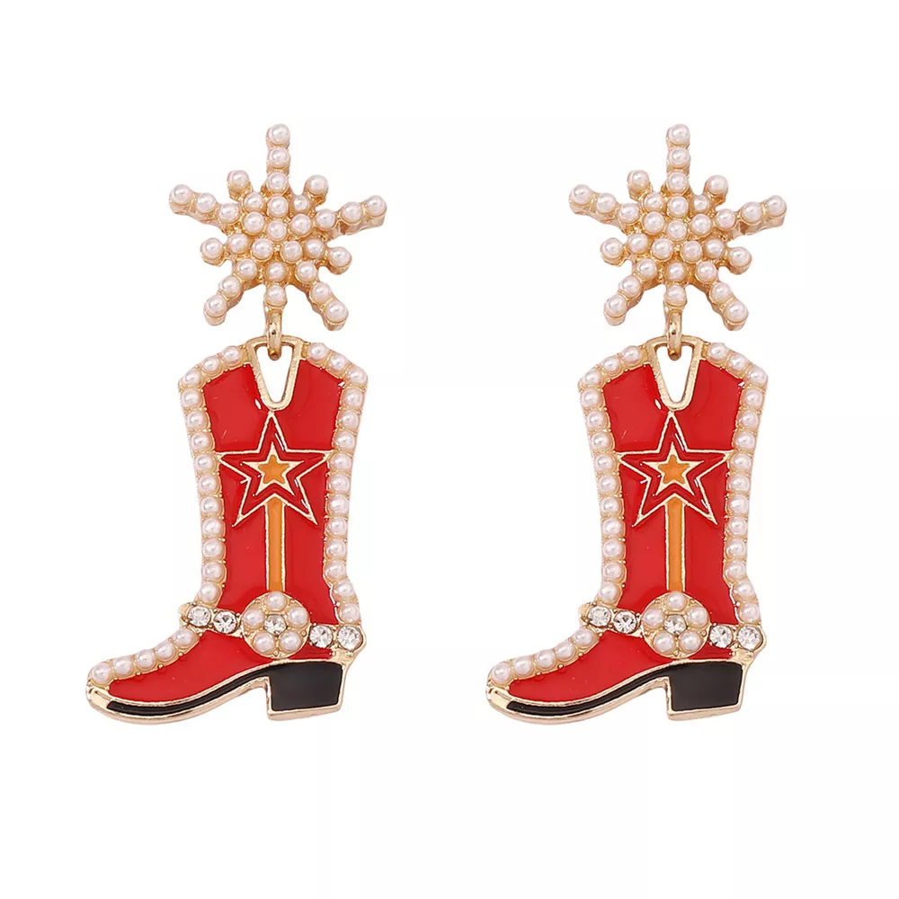 Cowgirl Boot Dangle Earrings, image 8