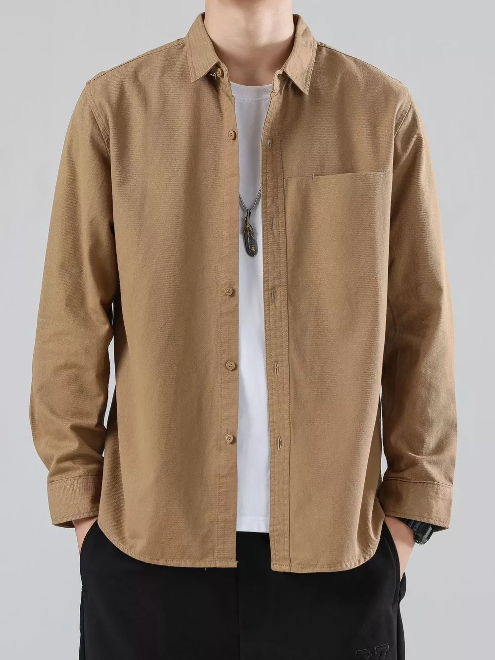 Men's Full Size Button-Up Casual Shirt Plus Size, image 5