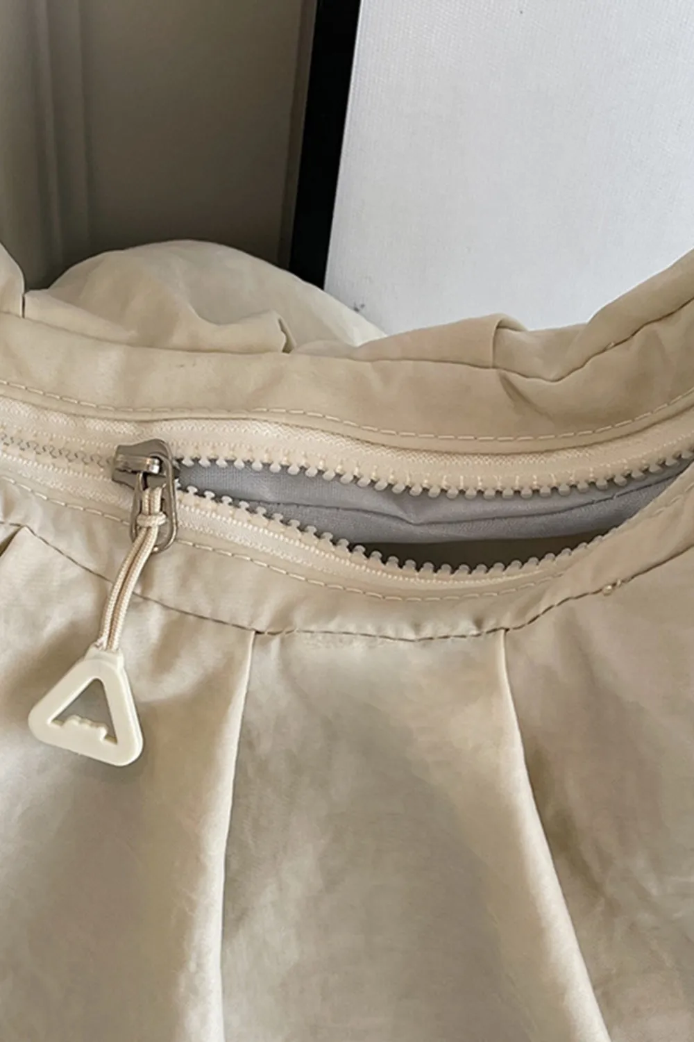 Drawstring Strap Ruched Crossbody Bag, image 8