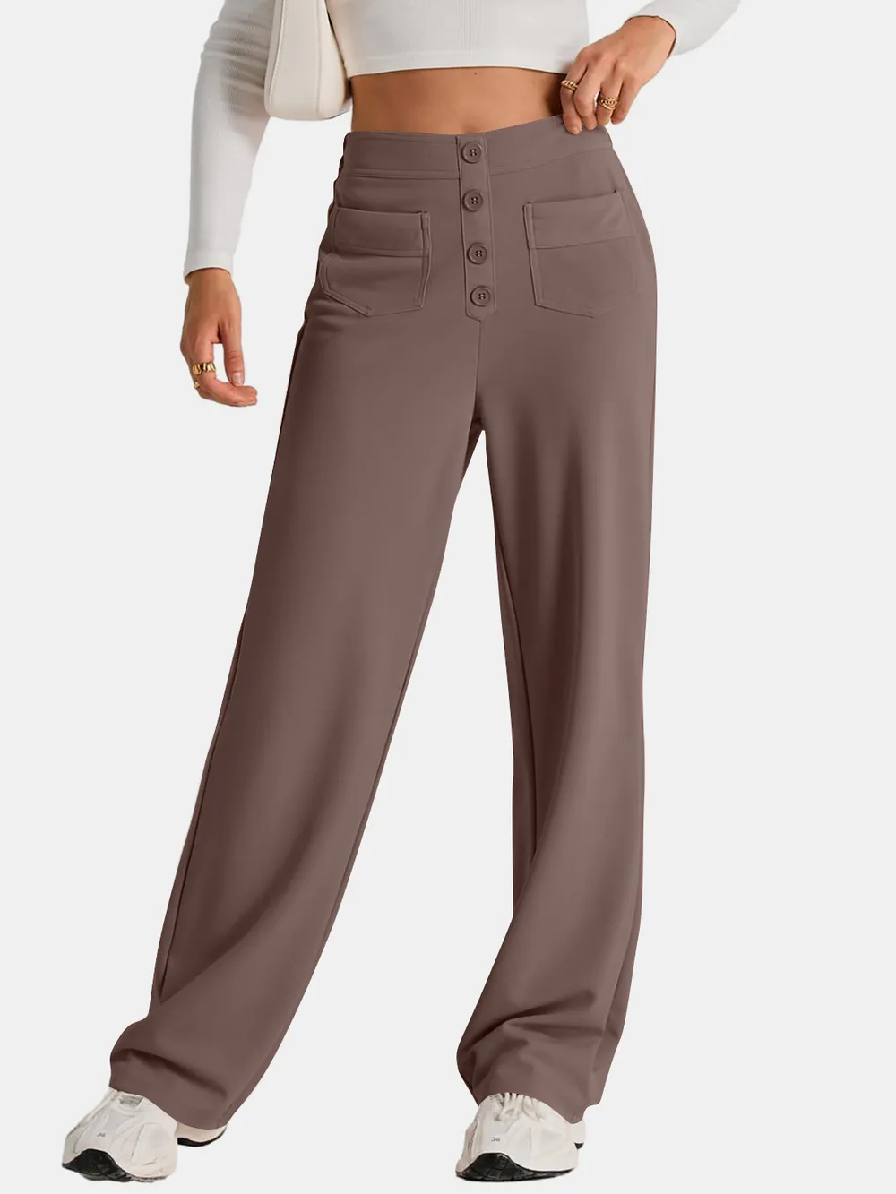 High Waist Wide Leg Pants, image 25