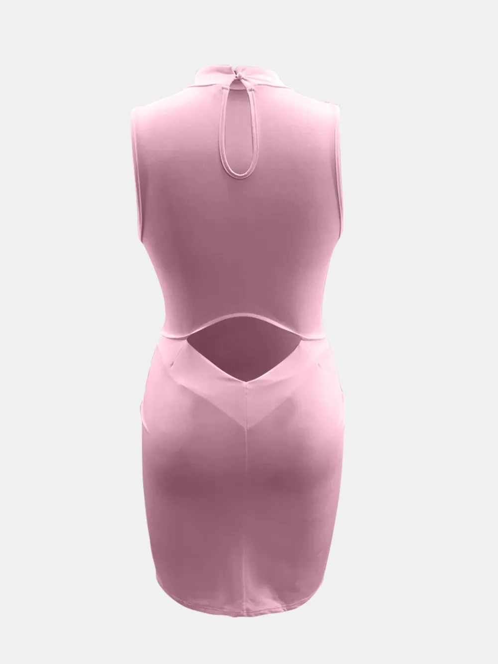 Cutout Mock Neck Sleeveless Dress, image 4