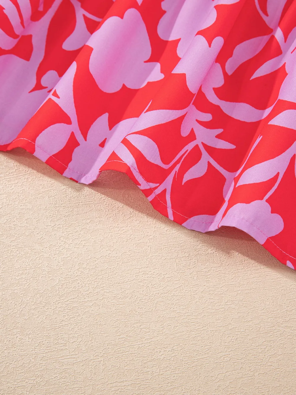 Floral Print Ruffle Hem Shirt Dress, image 9
