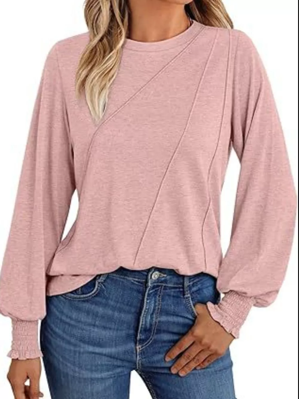 Round Neck Long Sleeve Top, image 14