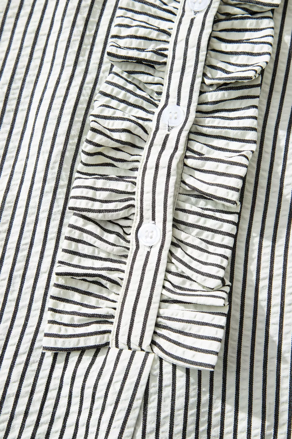 Striped Ruffle Button Front Maxi Dress, image 6