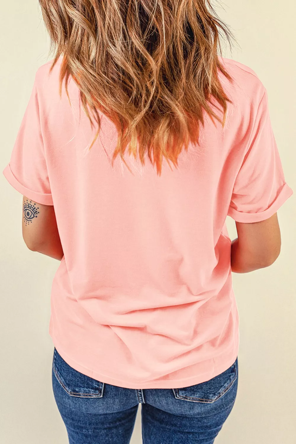 Patriotic Heart Round Neck Tee, image 7