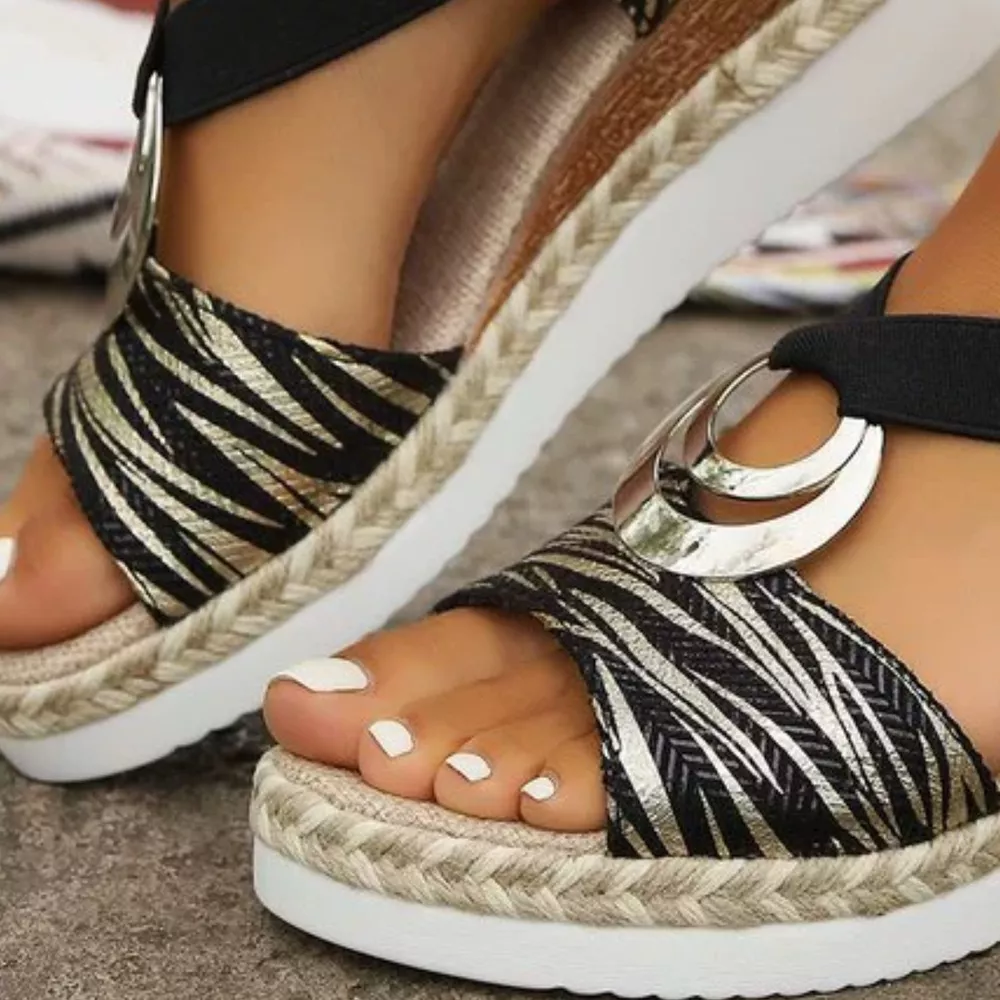 Open Toe Wedge Sandals, image 2